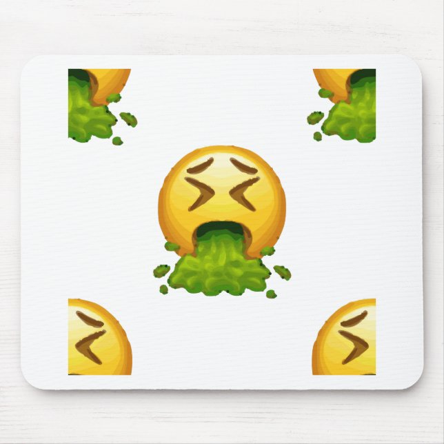 Emoji kotzt mousepad (Vorne)