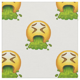 Emoji kotzt Stoff