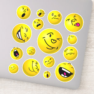 Emoji-Kugeln Aufkleber