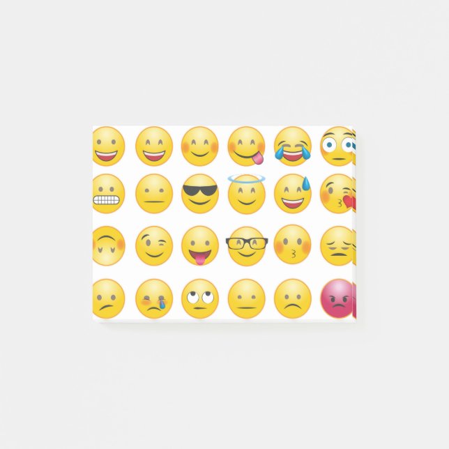 Emoji-Kunst Post-it Klebezettel (Vorderseite)