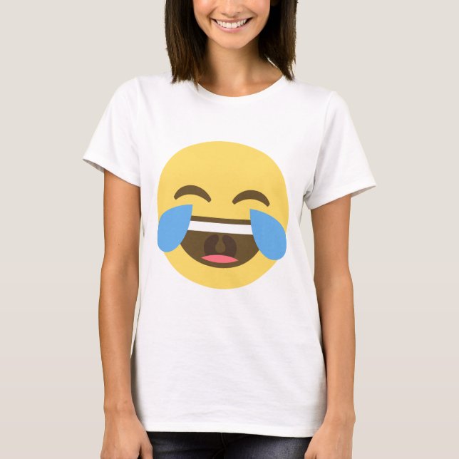 Emoji lachendes T-Shirt (Vorderseite)