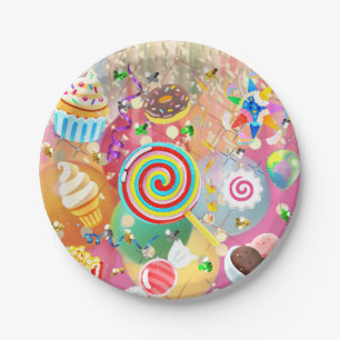 Emoji-Leckereien-Party-Papierteller Pappteller