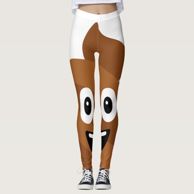 Emoji-Leggings gekackt Leggings (Vorderseite)