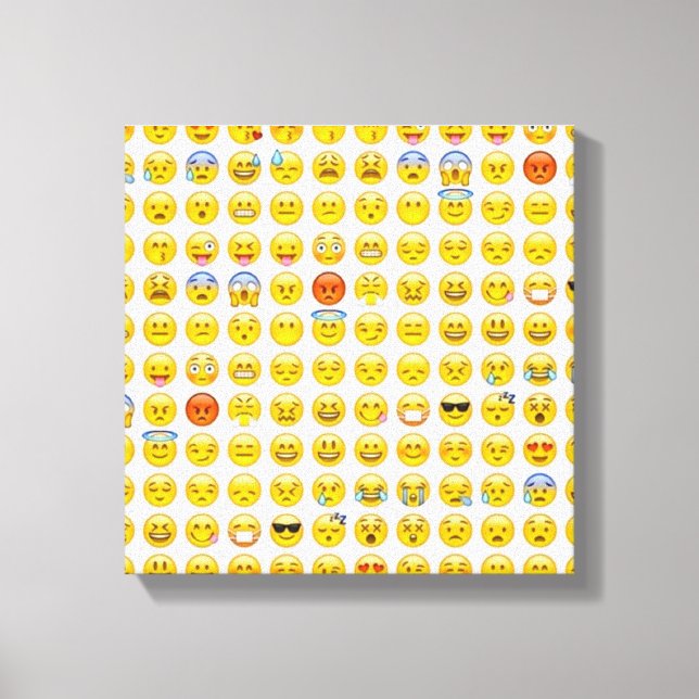 Emoji Leinwanddruck (Vorderseite)