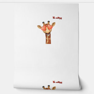 Emoji-Liebe-Augen-Giraffe-Gesicht Tapete