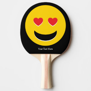 Emoji Liebe Tischtennis Schläger