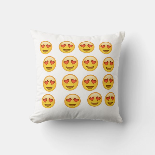 Emoji Liebekissen Kissen (Vorderseite)
