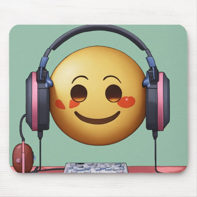 Emoji Lofi Ästhetik Mousepad - Niedlich & Kill Des (Vorne)