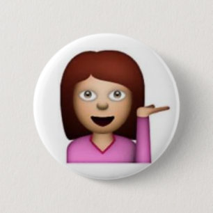 Emoji Mädchen Button