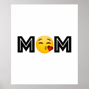 Emoji Mama Mutter Day Funny Poster