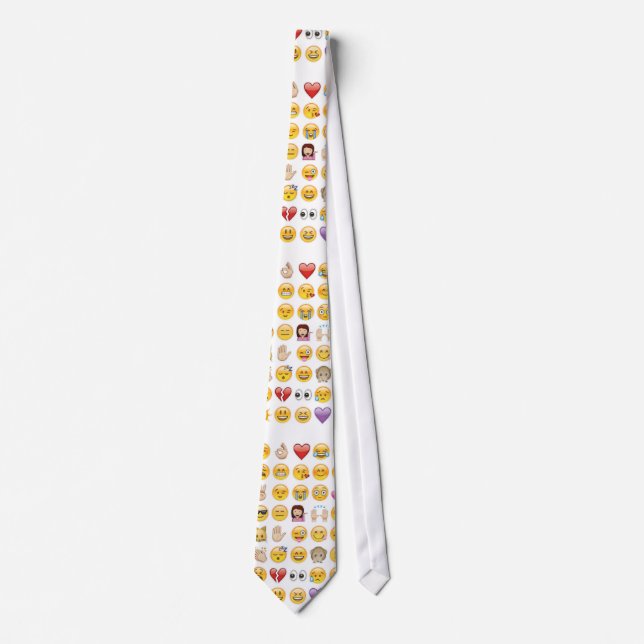 Emoji-Männerhals Krawatte (Vorderseite)
