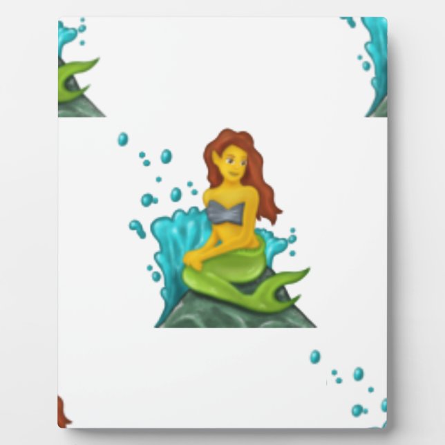Emoji mermaid fotoplatte (Vorderseite)