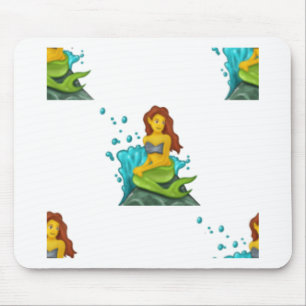 Emoji mermaid mousepad
