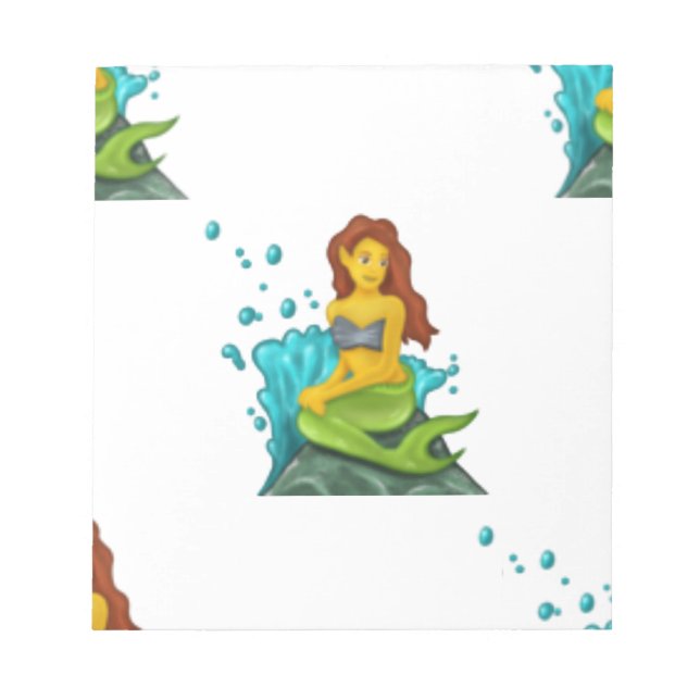 Emoji mermaid notizblock (Vorderseite)