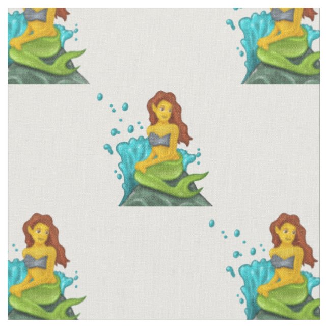 Emoji mermaid stoff (Nahaufnahme)