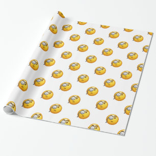 Emoji Monokel Geschenkpapier