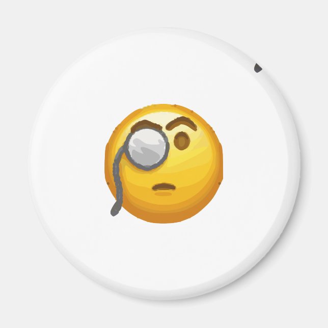 Emoji-Monokel Magnet (Vorne)
