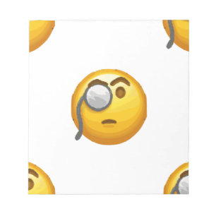 Emoji-Monokel Notizblock