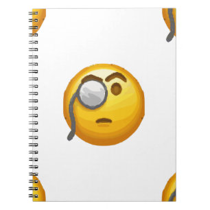 Emoji-Monokel Notizblock