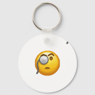 Emoji-Monokel Schlüsselanhänger