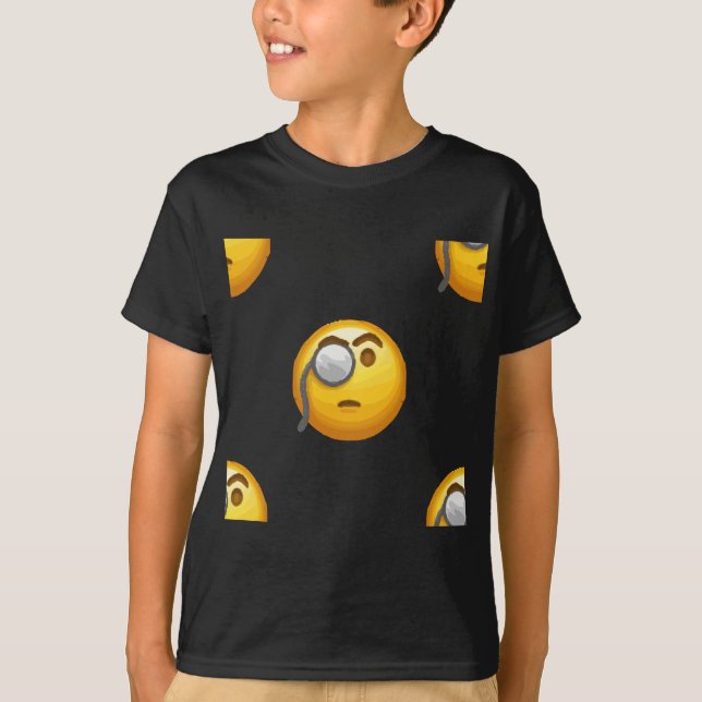 Emoji-Monokel T-Shirt (Vorderseite)