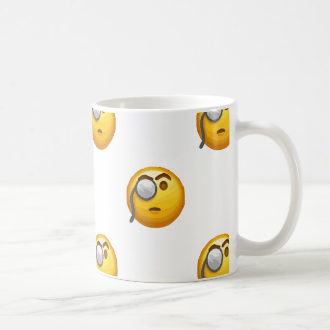 Emoji-Monokel Tasse (Rechts)