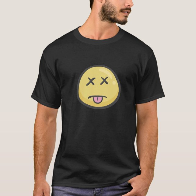Emoji: Müdes Gesicht T-Shirt (Vorderseite)