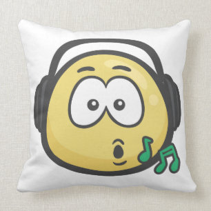 Emoji: Musik-Gesicht Kissen