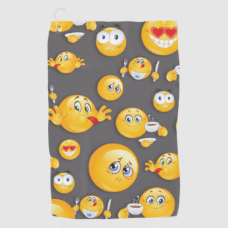 Emoji Muster 2 Golfhandtuch