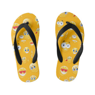 Emoji Muster 2 Kinderbadesandalen