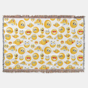 Emoji-Muster Decke