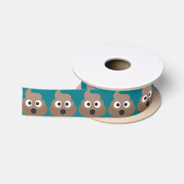 Emoji oh kacken satinband