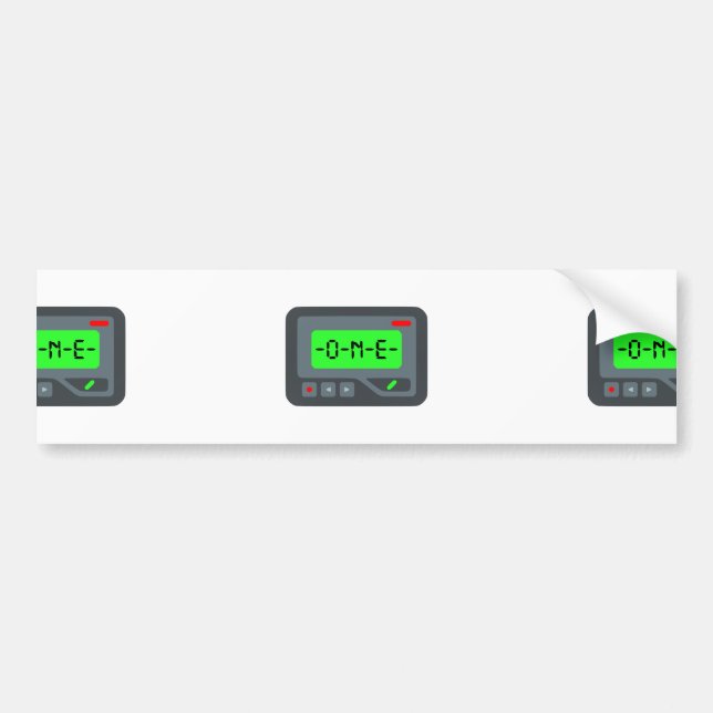 Emoji Pager Autoaufkleber (Vorne)