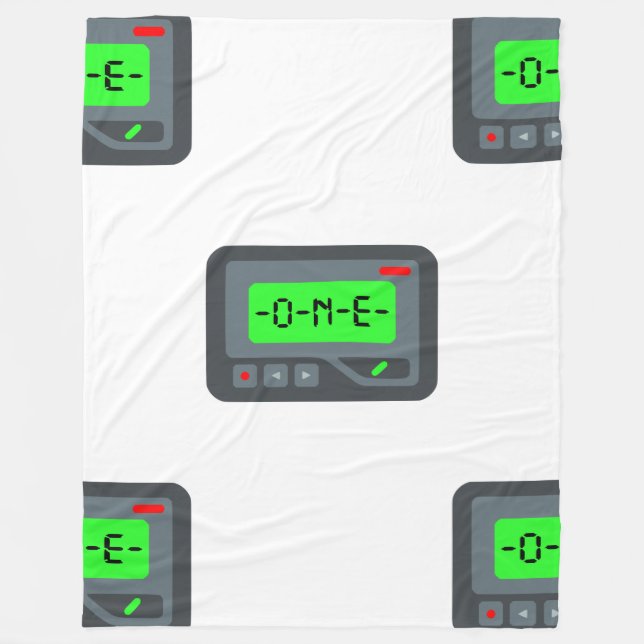 Emoji Pager-Decke Fleecedecke (Vorderseite)
