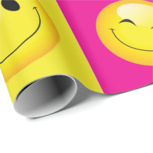 Emoji Party Emoticon Faces Geschenkpapier
