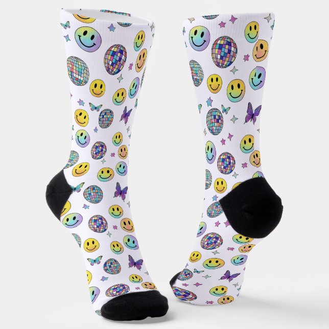 Emoji-Party-Socken Socken (Gewinkelt)