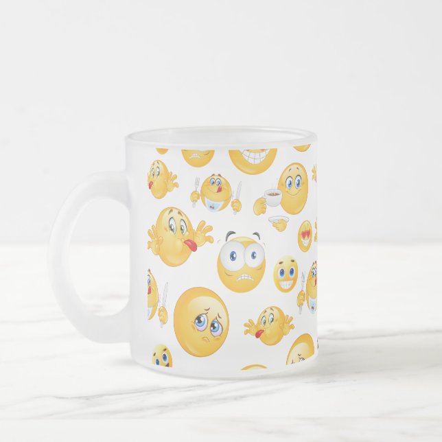 Emoji Pattern Mattglastasse (Links)