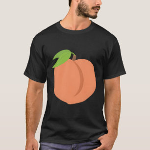 Emoji Peach Fuzzy Fruit Ga Atlanta Bodenmoticon T-Shirt