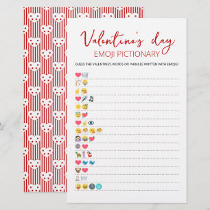 Emoji-Pictionary-Spiel zum Valentinstag mit Antwor
