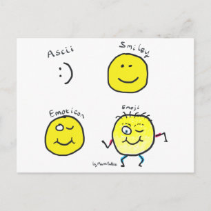 Emoji Postkarte