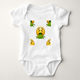 Emoji Puking Baby Strampler