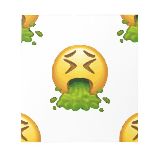 Emoji Puking Notizblock (Vorderseite)
