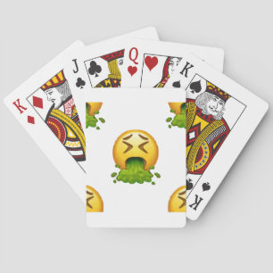 Emoji Puking Spielkarten