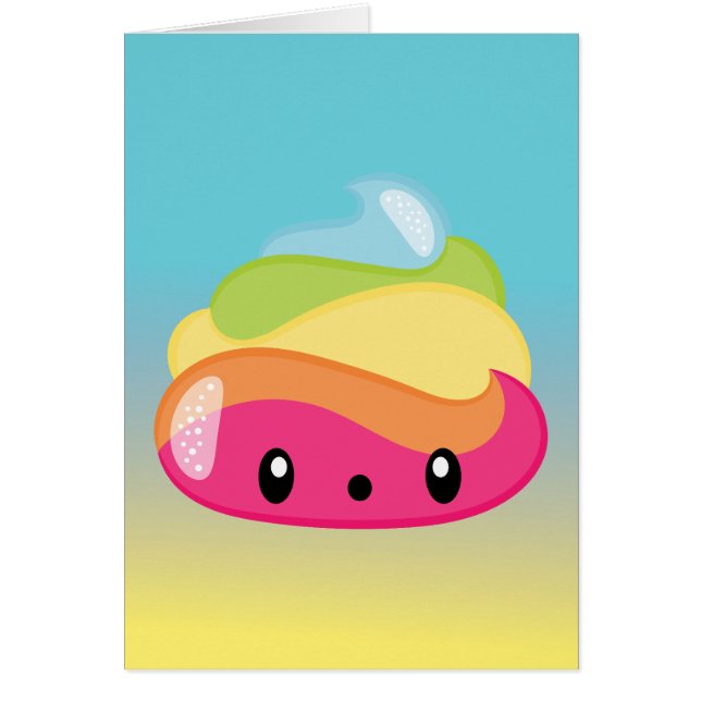 Emoji Regenbogen kacken! (Vorne)