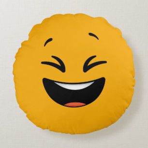 Emoji Round Pillow Rundes Kissen