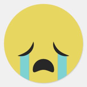 Emoji Runder Aufkleber