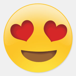 Emoji Runder Aufkleber