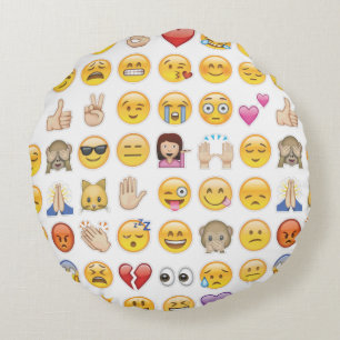 Emoji Rundkissen Rundes Kissen