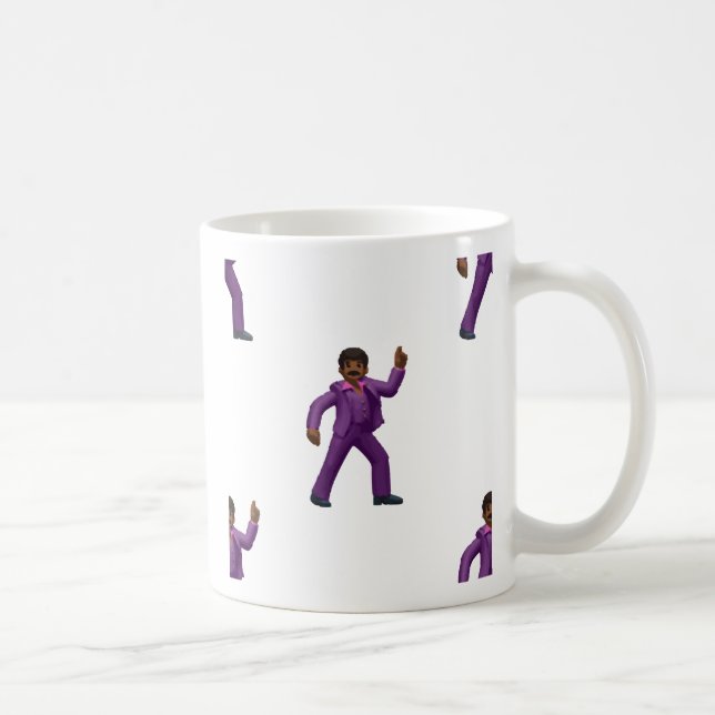 Emoji tanzender Mann Kaffeetasse (Rechts)