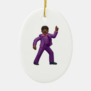 Emoji Tanzender Mann Keramik Ornament
